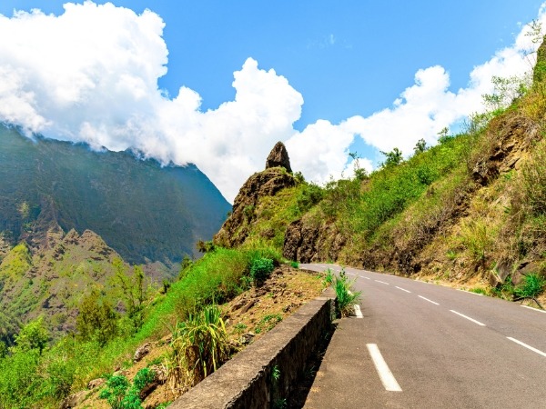 Road to Cilaos in Reunion