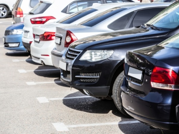Cars Parked in a Garage